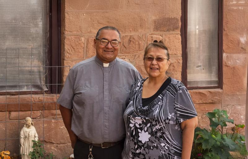 Latino clergy couple