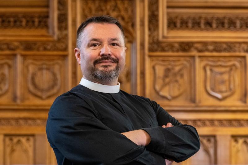 The Rev Peter Feltman-Mahan, Rector of the Church of the Messiah, Woods Hole MA